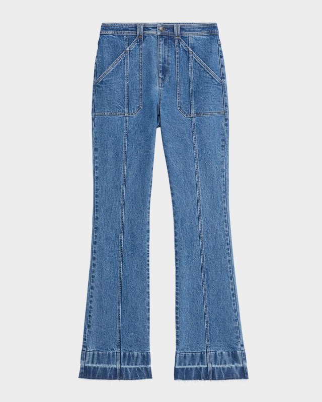 Briella Flare Jeans with Released Hem